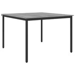 vidaXL Table de salle à manger / Table de repas MÉTAL