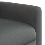 vidaXL Fauteuil inclinable en tissu gris foncé