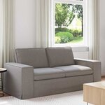 vidaXL Canapé Taupe 182 x 80 x 82 cm tissu