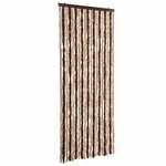 vidaXL Moustiquaire Beige et marron clair 56 x 185 cm Chenille