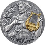 Pièce de monnaie en Argent 2000 Francs g 62.2 (2 oz) Millésime 2025 Great Greek Mythology APOLLO