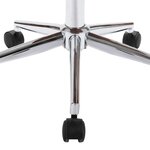 vidaXL Chaises pivotantes à manger lot de 4 Blanc Similicuir