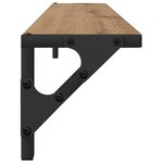 vidaXL Étagères Murales 2 Pièces Chêne artisanal 80 x 15 x 15 5 cm