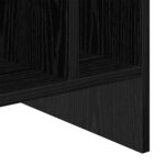 vidaXL Meuble à vinyles Chêne noir 78 5 x 35 x 45 cm Bois d'ingénierie