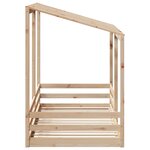 vidaXL Lit pour enfants avec toit blanc 80x200 cm bois massif de pin