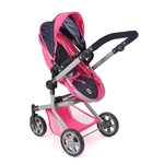 Bayer Chic 2000 595-84 - Poussette pour poupée combinée 2 en 1 Mika Rose bleu marine avec pois