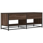 vidaXL Meuble TV chêne marron 120 5x40x46cm bois d'ingénierie et métal