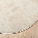 vidaXL Tapis de surface HUARTE Beige 160 x 230 cm Polyester