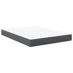 vidaXL Matelas de Lit avec matelas Gris 140 x 200 cm tissu