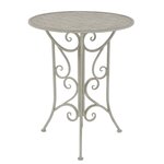 vidaXL Mobilier de bistro 3 Pièces Acier Gris
