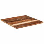 vidaXL Dessus de table carré 70x70 cm 25-27 mm Bois de récupération