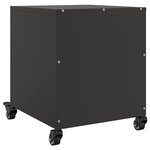 vidaXL Table de chevet noir 36x39x43 5 cm acier