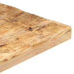 vidaXL Table de bistro Carrée 70x70x75 cm Bois de manguier brut
