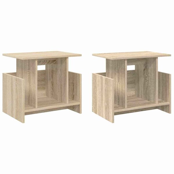 vidaXL Meuble TV 2 Pièces Chêne Sonoma 50 x 35 x 45 cm Bois d'ingénierie