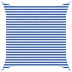 vidaXL Voile d'ombre Bleu et Blanc 3 x 3 m HDPE