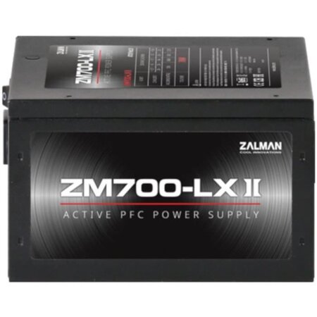 Zalman zm700-lxii unité d'alimentation d'énergie 700 w 20+4 pin atx atx noir