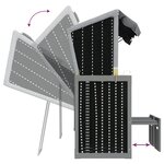 vidaXL Strandkorb avec auvent poly rotin bois solide anthracite noir