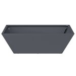 vidaXL Planteur en métal Anthracite Métal 50 x 50 x 15 cm