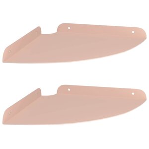 vidaXL Étagère flottante avec étagère 2 Pièces Rose 24 x 24 x 2 cm