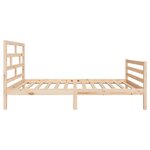vidaXL Cadre de lit Bois de pin solide 90x200 cm