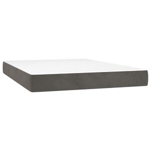 vidaXL Matelas de lit à ressorts ensachés 140x220x20 cm velours