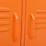 vidaXL Meuble TV Orange 105x35x50 cm Acier