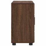 vidaXL Buffet avec étagère FLORIN Chêne brun 88 5 x 30 5 x 55 5 cm