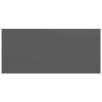 vidaXL Étagère murale flottante Gris brillant 50x23x3 8 cm MDF