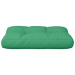 vidaXL Coussin de palette vert 50x40x12 cm tissu