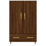 vidaXL Buffet haut chêne marron 69 5x31x115 cm bois d'ingénierie