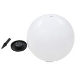 Vidaxl lampes solaires sphériques led de jardin 2 pièces 50 cm rvb