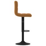 vidaXL Tabouret de bar Marron Velours