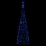 vidaXL Arbre de Noël cône 3000 LED Bleues 230x800 cm