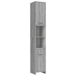 vidaXL Armoire de bain Sonoma gris 30x30x183 5 cm Bois d'ingénierie