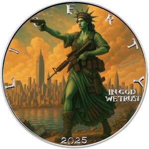Pièce de monnaie en Argent 1 Dollar g 31.1 (1 oz) Millésime 2025 ARMED LIBERTY