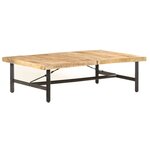 vidaXL Table basse 142x90x42 cm Bois de manguier massif