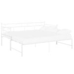 vidaXL Cadre de canapé-lit extensible sans matelas blanc 90x200 cm