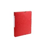 EXACOMPTA - Boite de classement a élastique - Dos 25mm - 24 x 32 - Carte lustrée F.S.C 7/10eme - Rouge