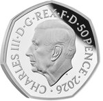 Monnaie ICE Game of Thrones Argent 50 Pence United Kingdom 2026 (PRÉCOMMANDE)