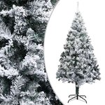 vidaXL Sapin de Noël artificiel LED boules flocons de neige Vert 300cm
