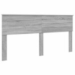 vidaXL Cadre de lit Gris Sonoma 180 x 200 cm Pin massif