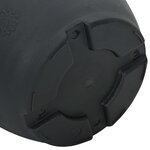 vidaXL Pots de plantes 6 Pièces Noir Ø 26 x 21.5 cm Plastique