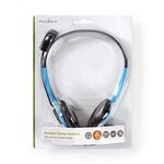 Casque pour PC | Supra-auriculaire | 2X Connecteurs 3,5 mm | 2,0 m | Bleu