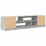 vidaXL Meuble TV gris béton 188 5x41x50 cm bois d'ingénierie