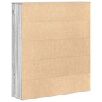 vidaXL Bibliothèque sonoma gris 89x24x101 5 cm bois d'ingénierie