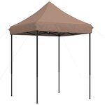 vidaXL Tente de fête Marron 200 x 200 x 306 cm Tissu Oxford