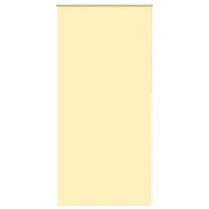 vidaXL Store enrouleur occultant jaune largeur du tissu 110 7 cm