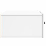 vidaXL Table de chevet murale blanc 35x35x20 cm
