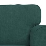 vidaXL Canapé 2 Pièces Vert foncé 175 x 82 x 80 cm tissu