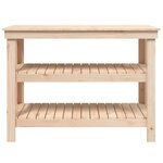 vidaXL Banc de travail 110 5x50x80 cm Bois de pin massif